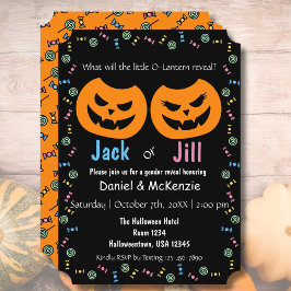Halloween Jack of Jill O-Lantern Geslacht onthulle Kaart
