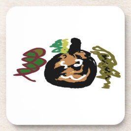 Halloween jack of 'lantaarn koffie bier onderzetter