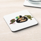 Halloween jack of 'lantaarn koffie bier onderzetter (Linkerzijde)