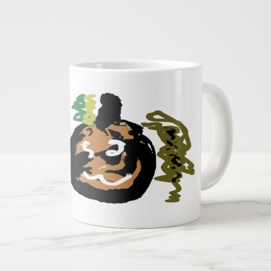 Halloween jack of 'lantaarn koffie grote koffiekop (Voorkant rechts)