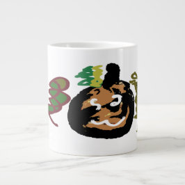 Halloween jack of 'lantaarn koffie grote koffiekop