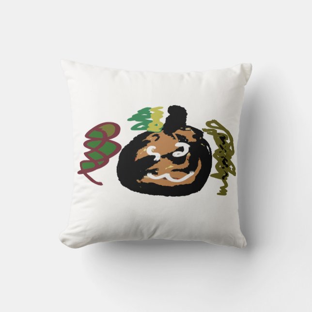 Halloween jack of 'lantaarn koffie kussen (Voorkant)