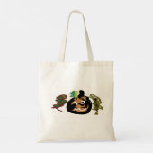 Halloween jack of 'lantaarn koffie tote bag (Achterkant)