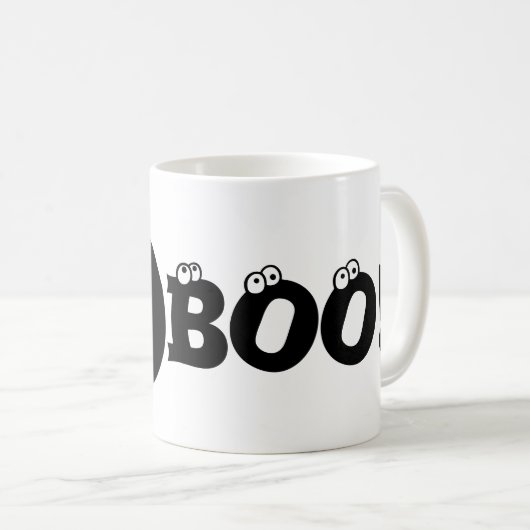 Halloween JACK O'LANTERN BOO! Koffiemok (Voorkant rechts)