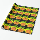 Halloween Jack O'Lantern Cadeaupapier (Uitgerold)