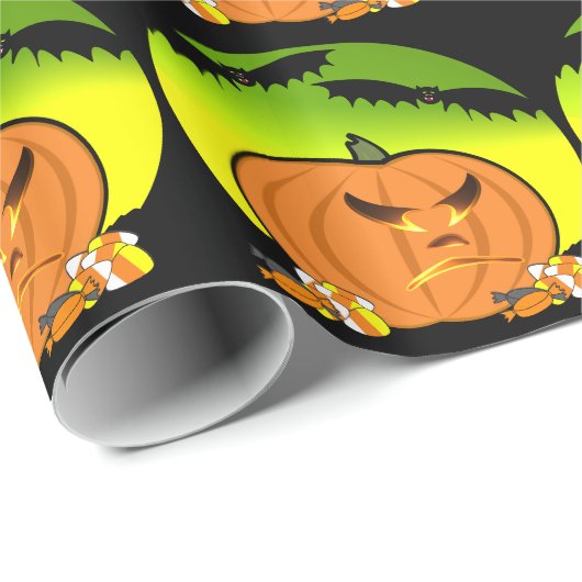 Halloween Jack O'Lantern Cadeaupapier (Rol Hoek)