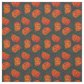 Halloween Jack o'lantern Cobwebs Pattern Pumpkins Stof (Swatch)