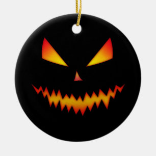 Halloween Jack O'Lantern gezicht cool eng kwaad Keramisch Ornament