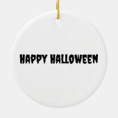 Halloween Jack O'Lantern gezicht cool eng kwaad Keramisch Ornament (Achterkant)