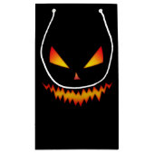 Halloween Jack O'Lantern gezicht cool eng kwaad Klein Cadeauzakje (Achterkant)