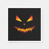 Halloween Jack O'Lantern gezicht cool eng kwaad Servet (Voorkant)