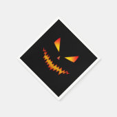Halloween Jack O'Lantern gezicht cool eng kwaad Servet (Hoek)