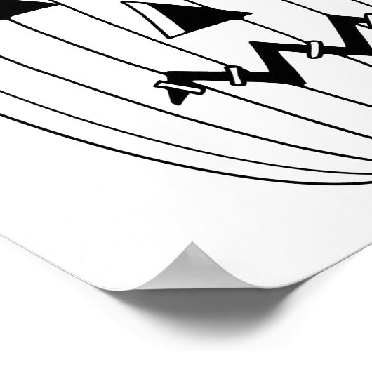 Halloween Jack O'Lantern Kleurplaat Art Poster (Hoek)