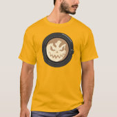 Halloween Jack-o'lantern Koffie Latte T-shirt (Voorkant)