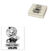  Halloween Jack O'Lantern Man Rubberstempel (Gestempeld)