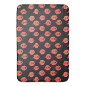 Halloween Jack O'Lantern Oranje & Black Badmat (Voorkant Verticaal)