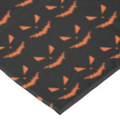 Halloween Jack OLantern oranje gezicht zwart patro Tafelkleed (Gekanteld)