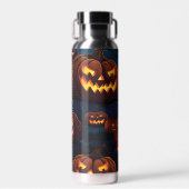 Halloween Jack o'Lantern Patroon Waterfles (Voorkant)