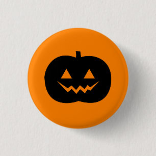 Halloween Jack O'Lantern Pinback Button