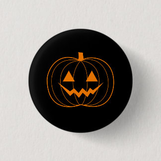 Halloween Jack O'Lantern Pinback Button
