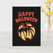 Halloween Jack o'Lantern pomkin Kaart (Gele Bloem)