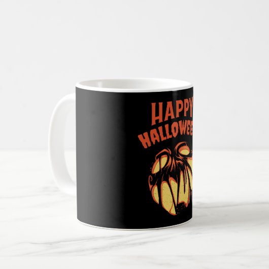Halloween Jack o'Lantern pomkin Koffiemok (Voorkant links)