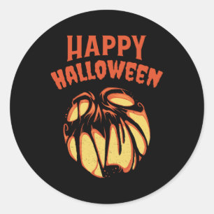 Halloween Jack o'Lantern pomkin Ronde Sticker