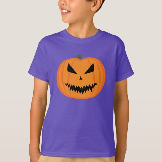 Halloween Jack O'Lantern pompoen kwaad T-shirt (Voorkant)
