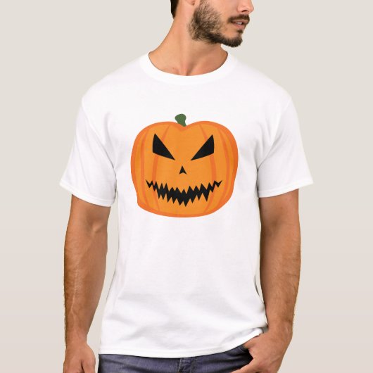 Halloween Jack O'Lantern pompoen kwaad T-shirt (Voorkant)
