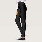 Halloween Jack O'lantern pompoen op Black Leggings (Links)