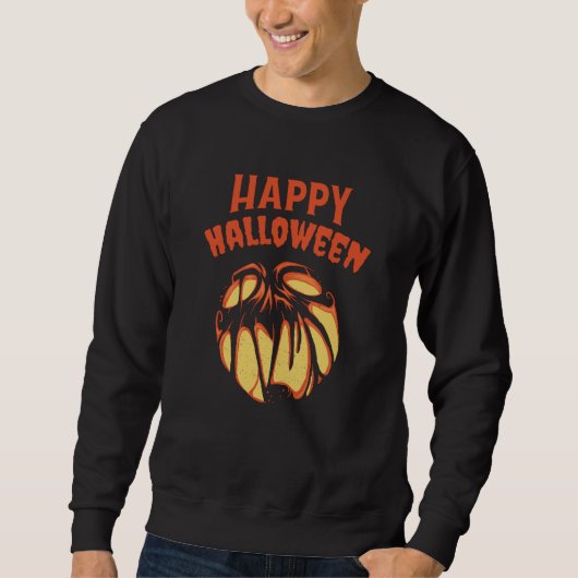 Halloween Jack o'Lantern pompoen Trui (Voorkant)
