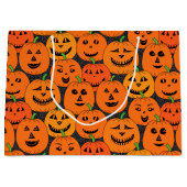 Halloween Jack o'lantern Pumpkin Groot Cadeauzakje (Voorkant)