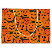 Halloween Jack o'lantern Pumpkin Groot Cadeauzakje (Achterkant)