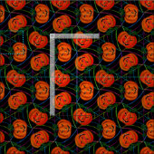 Halloween Jack o'lantern Spinnenweb Patroon Pompoe Stof (Delen)