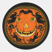 Halloween Jack O'Lantern Sticker (Voorkant)