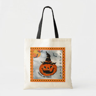 Halloween Jack O'Lantern Trick or treat Tote Bag