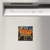  Halloween Jack O'Lantern Twins Magnet (Insitu (Vaatwasser))