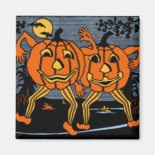  Halloween Jack O'Lantern Twins Magnet (Voorkant)