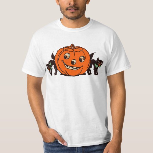 Halloween Jack O'Lantern uit de jaren 1940 met T-s T-shirt (Voorkant)