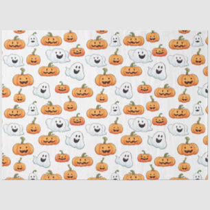 Halloween Jack op Lantaarn met Boo Pattern Tissuepapier