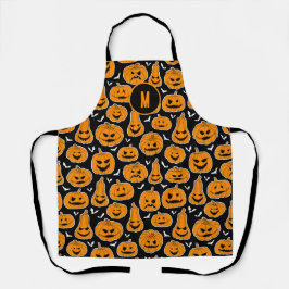 Halloween Jack op Lantern Pumpkins Patroon Schort