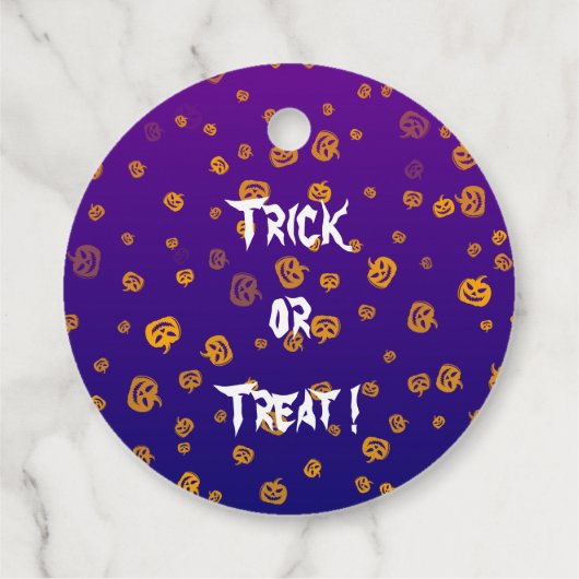 Halloween Jack Pumpkins Bedankjes Labels (Achterkant)