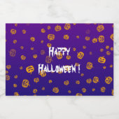 Halloween Jack Pumpkins Likeurfles Etiket (Enkel label)