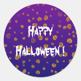 Halloween Jack Pumpkins Ronde Sticker