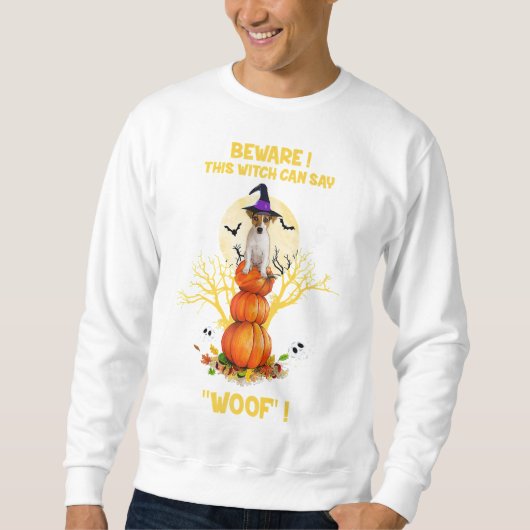 Halloween Jack Russell Terrier Gift Cute Funny Hal Trui (Voorkant)