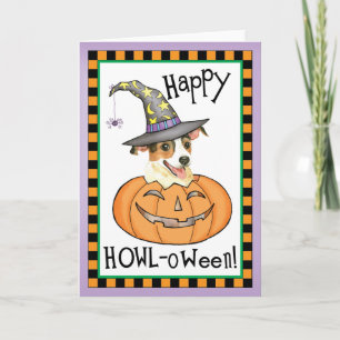 Halloween Jack Russell Terrier Kaart