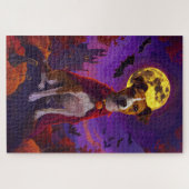 Halloween Jack Russell Vampire Pumpkins eng Legpuzzel (Horizontaal)