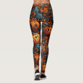 Halloween Jack van lantaarn Pumpkin Leggings (Achterkant)