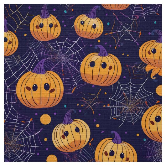 Halloween jack van lantaarns stof (Swatch)