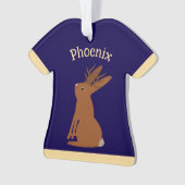 Halloween Jackalope Trick or treat Aangepaste naam Ornament (voorkant)